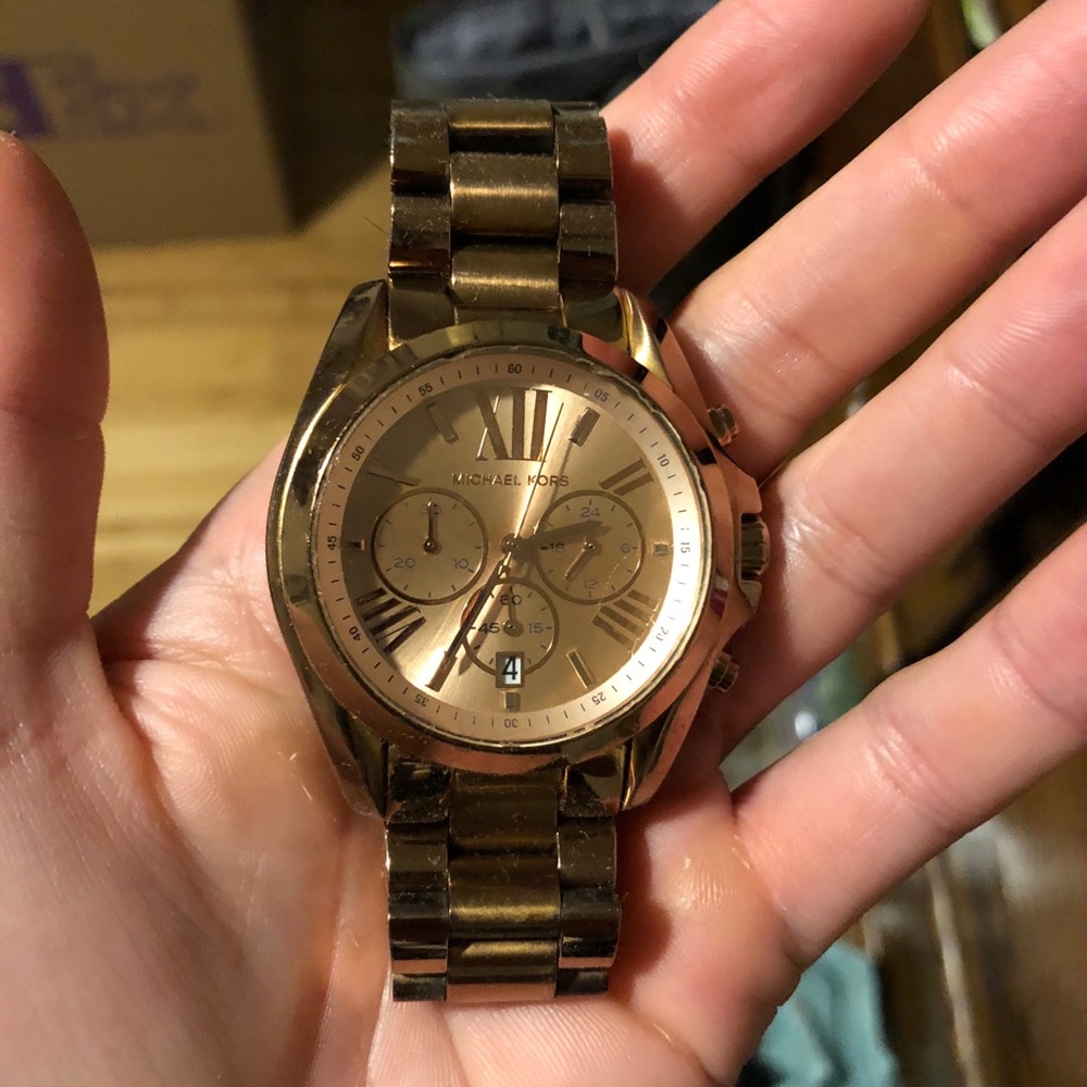 Rose gold Michael Kors watch